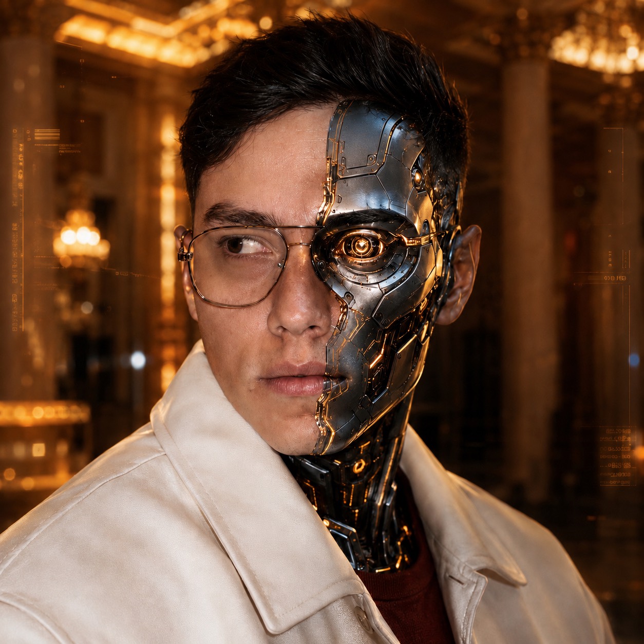 Esteban, mitad humano mitad máquina